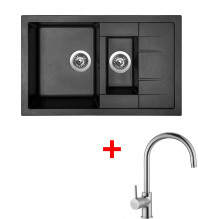 Sinks CRYSTAL 780.1 Metalblack+VITA...